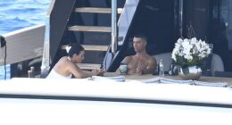 Cristiano Ronaldo holidays on a yacht in Mallorca with partner Georgina Rodriguez amid questions over why he didn't attend team-mate Diogo Jota's funeral for 'personal reasons'