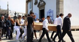 The funeral of Liverpool and Portugal footballer Diogo Jota was held in Gondomar on Saturday