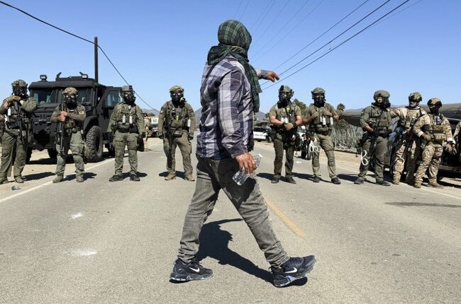 Democrat Rep Tries to Bust Through Line at Cannabis Facility ICE Raid, Gets Yanked Back to Reality – RedState
