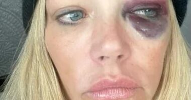 Denise Richards ’ split from husband Aaron Phypers is turning nastier by the day, with the Real Housewives of Beverly Hills alum now seeking court-ordered protection following a string of disturbing allegations; (photo from Richards' Request for Domestic Violence Retraining Order)