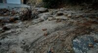 A hillside water meter malfunction triggered a destructive mudslide, sending tons of mud and debris crashing into homes in one of Utah 's most upscale neighborhoods