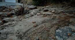 A hillside water meter malfunction triggered a destructive mudslide, sending tons of mud and debris crashing into homes in one of Utah 's most upscale neighborhoods