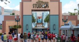 Disney World guests were in for a shock on Thursday when they arrived at Hollywood Studios only to discover that half the theme park was closed. The park is seen on a different date