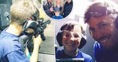 Dog the Bounty Hunter's stepgrandson goes shooting with dad in haunting photos taken years before death