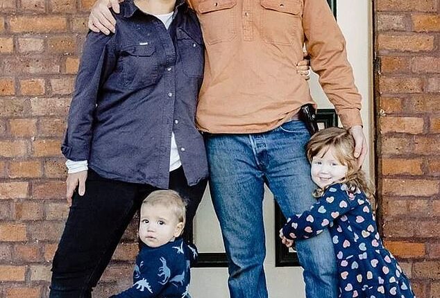 Renovations of the country New South Wales pub at the centre of Edwina Bartholomew and husband Neil Varcoe's unique living arrangement have hit a snag. The couple care pictured with children Molly, five and Tom, three