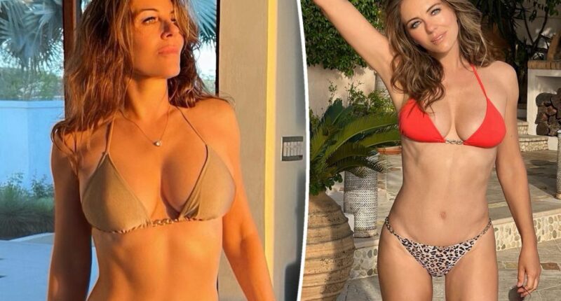Elizabeth Hurley reveals the secret to her bikini photos