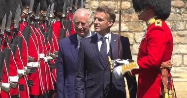 French President Emmanuel Macron has come under fire for seemingly breaking strict royal protocol after he walked in front of King Charles at Windsor Castle