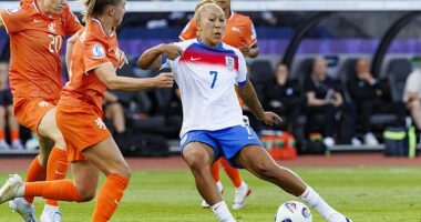 Lauren James, 23, is the Lionesses' poster girl of the Euro 2025 tournament in Switzerland