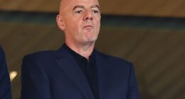 FIFA has launched a stinging rebuke of FIFPro, world players' union, accusing the organisation of 'grandstanding' and 'blackmail'. Pictured: President Gianni Infantino