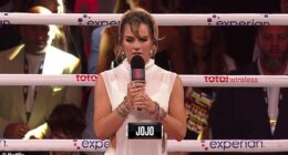 JoJo reappeared at Madison Square Garden to perform the national anthem on Friday night