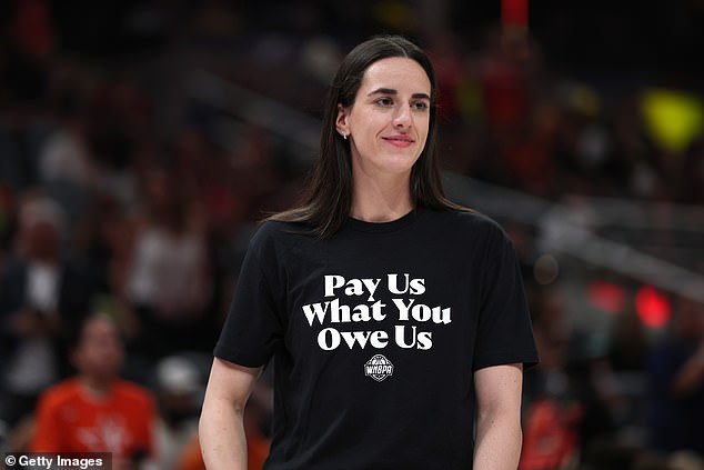 Caitlin Clark and her fellow WNBA players wore T-shirts protesting against their league bosses