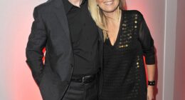 Fiona Phillips has not cooked in years and has no time for her dressing room of designer clothes as she battles Alzheimer's , her husband Martin Frizell has revealed. Pictured: The couple in 2010