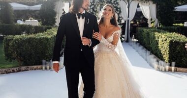 Delta Goodrem married the love of her life, Matthew Copley, in Malta in June. And on Thursday, the Australian pop star shared the first look at her 'fairytale' wedding