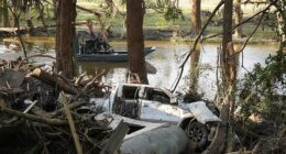 At least 173 people remain missing five days after a '30-foot tsunami wall of water' wiped out cabins along the Guadalupe River and destroyed everything in its path