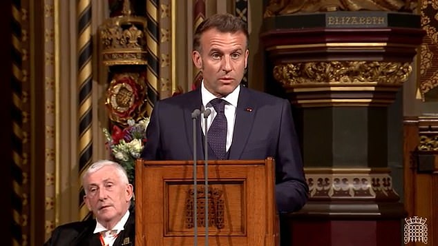 In an historic address to Westminster politicians the French president said that illegal immigration was a 'burden' on both countries