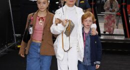 Geri Halliwell stepped out at the F1 British Grand Prix on Sunday after snubbing Mel B's wedding over the weekend