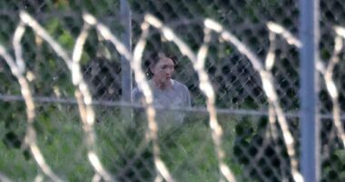 Ghislaine Maxwell was pictured at FCI Tallahassee last week, where she is serving 20 years in prison for sex trafficking offenses tied to the billionaire financier's crimes