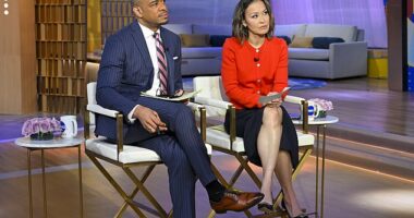 GMA3 host DeMarco Morgan - seen here alongside also outgoing cohost Eva Pilgrim - is leaving ABC News, an internal memo sent to staff Monday confirmed