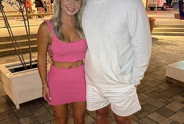Brittani Stapleton (left), 31, defended her husband, Joshua (right), 39, as he was sentenced to five years in prison for child pornography