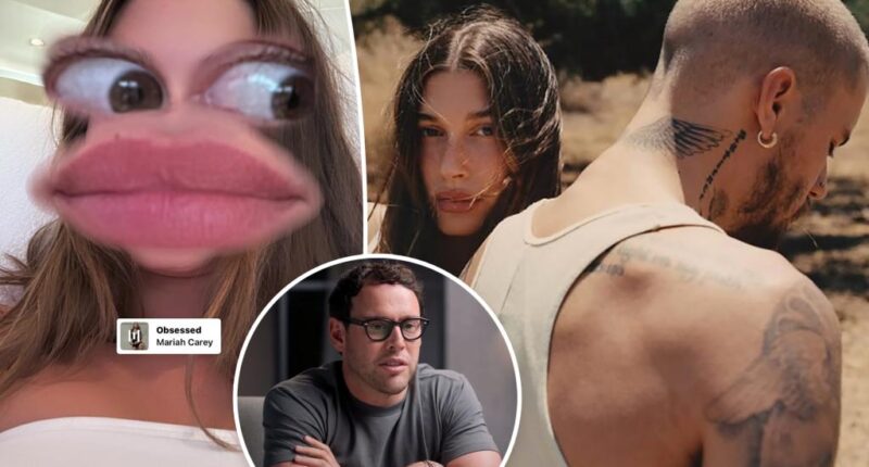 Hailey Bieber seemingly shades Scooter Braun after he praised Justin's new album