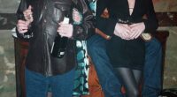 The columnist, 59, famously wed the rocker, 58, in June 1997 in Las Vegas , but they were together for just four years before they went their separate ways and divorced. Pictured, Liam, right, with Patsy and Noel, left, with Meg