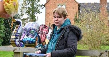 Gemma Painter (pictured), 29, was left devastated following the tragic death of her young son Leo on February 22 last year