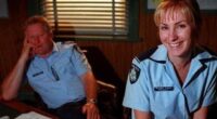 A historic, and once famous, home in Williamstown, Victoria has hit the market with a price guide of $2.19 million to $2.4 million. Pictured: Blue Heelers stars John Wood and Lisa McCune