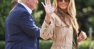 Donald Trump and Melania Trump look more in love than ever with their 'flirty' public displays making them look like 'newlyweds,' according to a body language expert