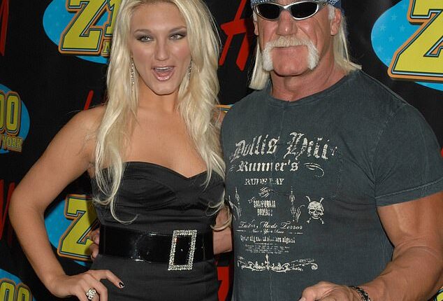 Hulk Hogan and his daughter Brooke pictured together at Madison Square Garden in 2006