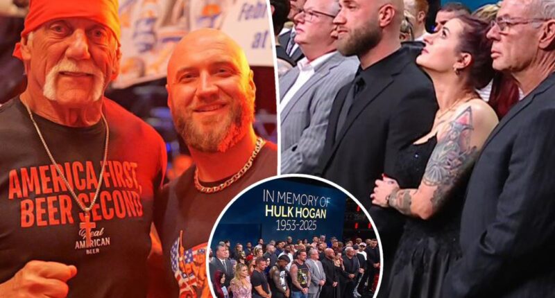 Hulk Hogan's son, Nick, gets emotional during WWE 'Raw' tribute to late wrestler