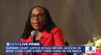 Ketanji Brown Jackson speaking at an event.