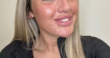 British content creator Georgie McKenzie was praised online for removing her fake eyelashes, hair extensions and ditching her blonde locks for a more natural look