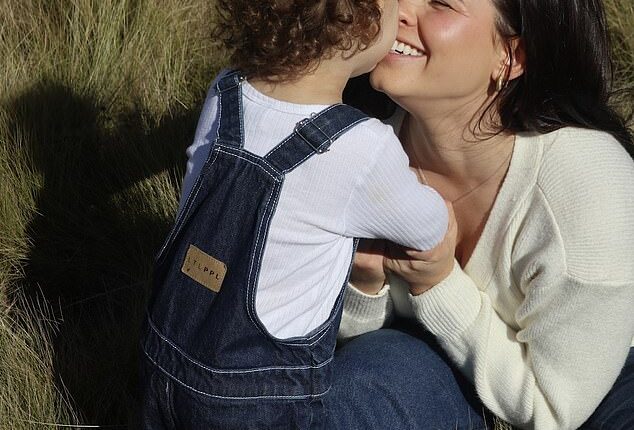 Ruby Nichols (pictured with her son Kobi) suffered a traumatic birth where she was told by a nurse that she and her baby would not survive