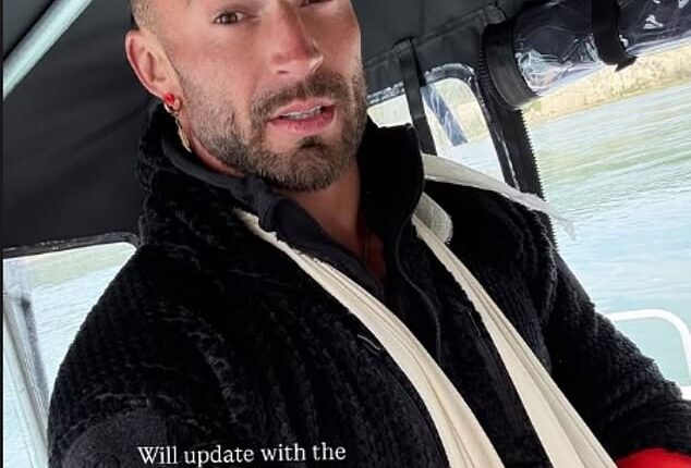 Jake Quickenden has revealed he was rushed to hospital with a nasty injury after a 'nightmare' boat accident