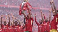 Jota celebrated winning the Premier League title with his Liverpool team-mates in May