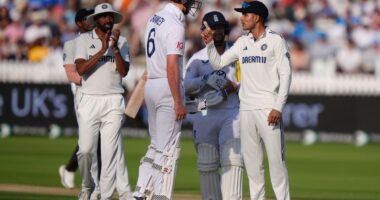 India captain Shubman Gill tells Zak Crawley to ‘grow some balls’ in time-wasting row as Lord’s Test boils over
