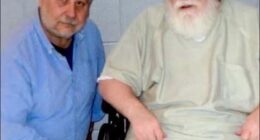 Criminologist Peter Vronksy (left) pictured with serial killer Richard Cottingham (right)