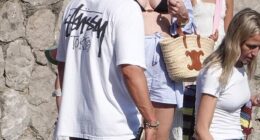 Katy Perry and Orlando Bloom enjoy a stroll through the picturesque streets of Amalfi, Italy
