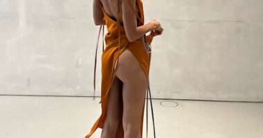 Iris Law flashed her bottom and went braless as she shared a cheeky insight into her summer on Instagram on Monday