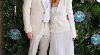 Isla Fisher, 49, narrowly avoided ex-husband Sacha Baron Cohen, 53, at Wimbledon on Sunday as she arrived alongside her older brother - after finalising her divorce