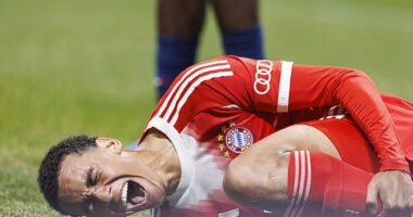 Jamal Musiala suffered a serious ankle injury in Bayern Munich's loss to Paris Saint-Germain