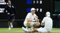 Jannik Sinner gets reprieve as Grigor Dimitrov forced to quit when two sets up