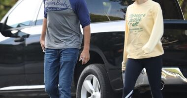 Jennifer Garner shared a sweet moment with her boyfriend John Miller as they enjoyed a casual outing over the weekend