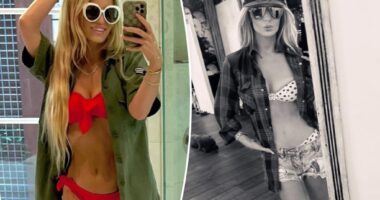 Jessica Simpson flaunts 100-pound weight loss in red bikini