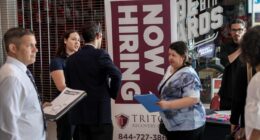 Jobless claims drop for fifth straight week to lowest level since April. It’s a ‘no-hire, no-fire story,’ economist says.