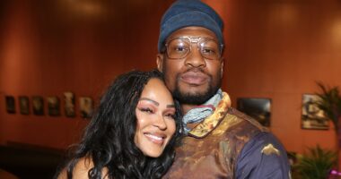 Oop! Footage Of Jonathan Majors Checking Man Who Asked For Meagan Good's Phone Number Is Going Viral (WATCH)