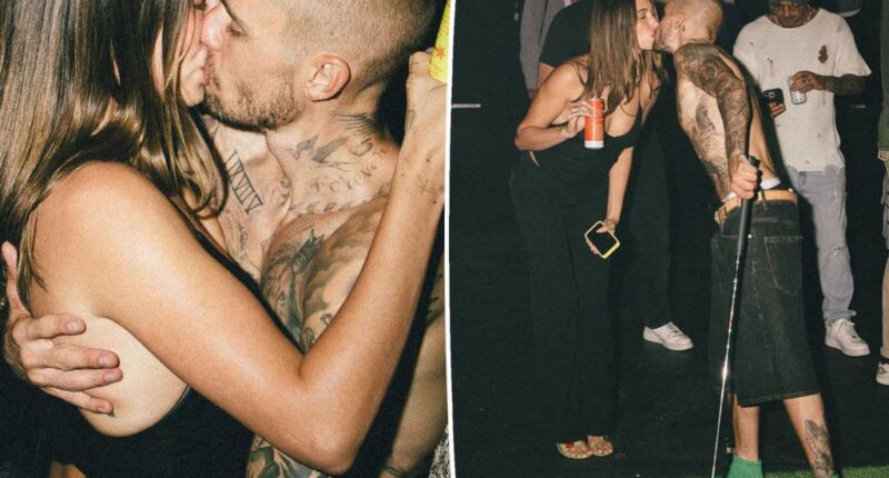 Justin and Hailey Bieber make out in steamy snap after he confesses marriage woes in new album