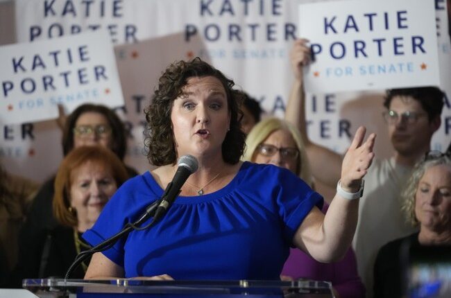 Kamala Harris So Weak That Even Katie Porter Thinks She Can Beat Her