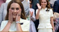 Kate Middleton attends Wimbledon after admitting to having to put on a 'brave face' following her cancer battle