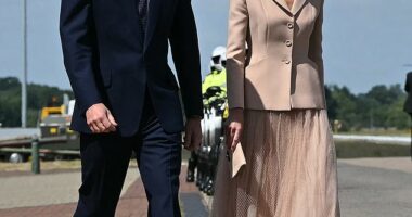 The Princess of Wales paid tribute to French designers in a timeless Dior outfit this morning